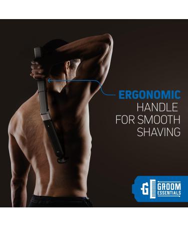 Groom Essentials Electric Back Shaver for Men - 150 Extension Extendable Handle Multi-Functional & Travel-Friendly Design - Battery Powered V2 - Buy Online on GoSupps.com
