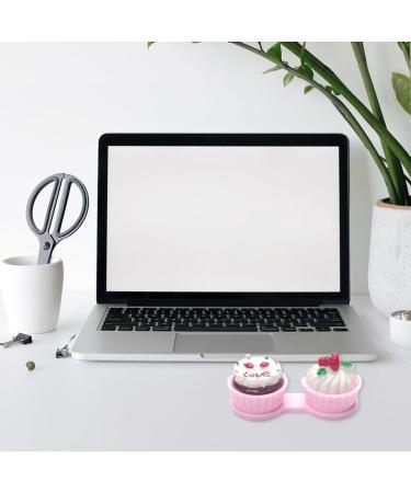 Buy Cute Cake Shape Contact Lens Case - Portable Pink Glasses Holder for Women | Lpitoy - Buy Online on GoSupps.com