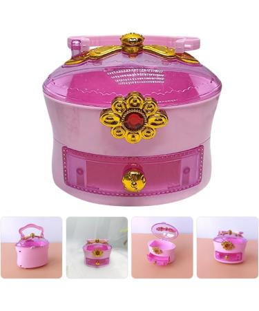 Uonlytech Hair Accessories Organizer Plastic Hair Ties Box with Handle Portable Little Girl Jewelry Crafts Container for Hair Pins Bows Barrette - Buy Online on GoSupps.com