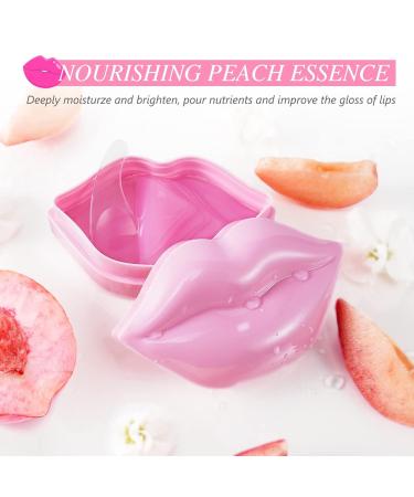 Moisturizing Lip Mask & Pads - 20 Peach Lip Care Treatment for Dry Cracked Lips - Buy Online on GoSupps.com
