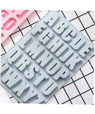 ABOOFAN 1pc 26 Alphabet Silicone Mold Silicone Tray Cookie Baking Mold Chocolate Baking Utensils Blue 27.2X18.2X1.3CM - Buy Online on GoSupps.com