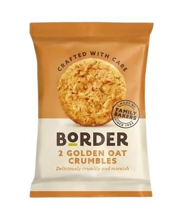 Border Golden Oat Crumbles Crisps & Hint Sweetness Delightful Biscuits & Cookies Pack of 60 with Friends & Family Golden Oat Crumbles Pack of 60