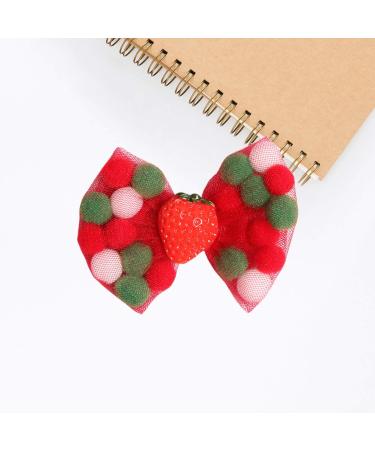 Colorful Strawberry Design Hair Clips for Baby Girls - 2 Pack | Cute Headgear for Kids - Buy Online on GoSupps.com