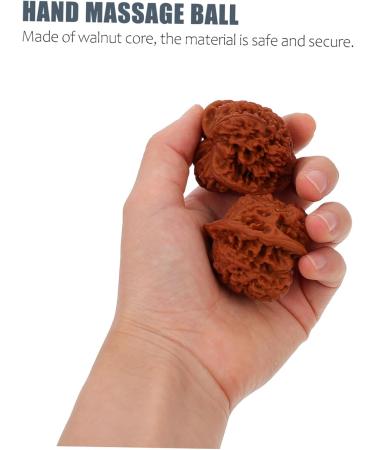 Beavorty 4-Piece Walnut Massage Balls - Natural Stress Relief for Forearm & Hand | Chinese Health Physics Balls - Buy Online on GoSupps.com