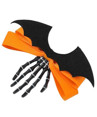 Goth Hair Clips Goth Skull Bone Hairpin - Claws Skull Hand Hair Clip Hairpin Skull Bone Clips for Women Kids Children Kagrote Black-1 Pc