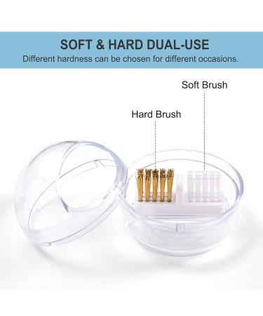 Noverlife Mini Nail Drill Bits Cleaner Brush Case with Steel Wire & Nylon Brush - Portable Nail Art Drill Head Cleaning Tool - Buy Online on GoSupps.com
