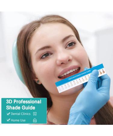 LVCHEN 16 Colors Teeth Whitening Shade Guide - Professional & Household Tooth Bleaching Chart - 25PCS - Buy Online on GoSupps.com
