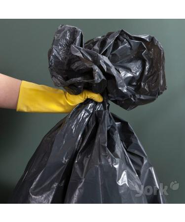 York 120L Black Garbage Bags - Extra Strong Waste Bags (Pack of 10) for Large Trash Disposal - Buy Online on GoSupps.com