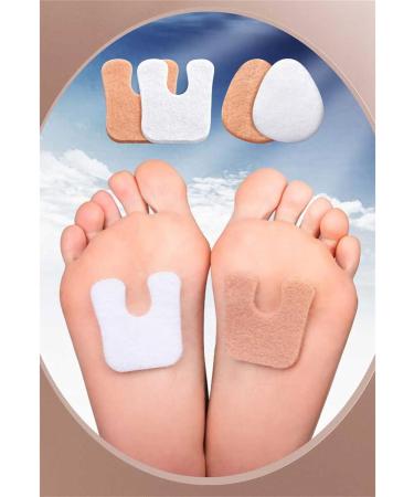 U Shaped Pads Forefoot Foot Pads Foot Cushion Keep From Rubbing On Shoes Adhesive Pads For Men And Women Foot Stone for Skin (B One Size) One Size B - Buy Online on GoSupps.com