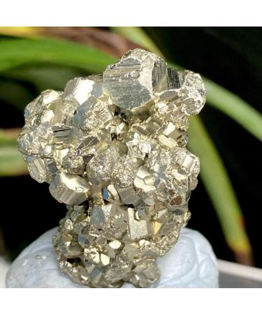 Name Natural Pyrite Ore Copper Pyrite Specimen Chalcopyrite Crystal Rock Stones Cluster Collection Stone - (Size: 150-180g) Chakra Reiki Balancing - Buy Online on GoSupps.com