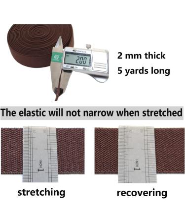 Sewing Elastic Band 1-Inch x 5-Yard Double-Sided Twill Woven Elastic - Black - Buy Online on GoSupps.com
