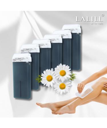  LALILL LALILL Pack of 6 Azulene Wax Cartridges - 100 ml - Roll-on Wax - Effective Hair Removal Wax - Wax Cartridge with Ingredient - Buy Online on GoSupps.com