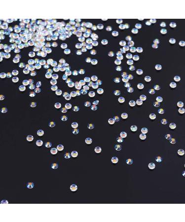 5000pcs White Flat Back Gems Round Crystal Rhinestones For DIY Nail Art White Flat Back Gems - Buy Online on GoSupps.com