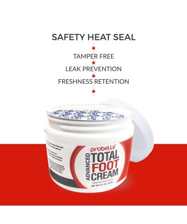 Probelle Advanced Total Foot Cream - Soothes, Hydrates, and Rejuvenates Rough, Dry, Cracked, and Sore Feet - 3 Ounces - Buy Online on GoSupps.com
