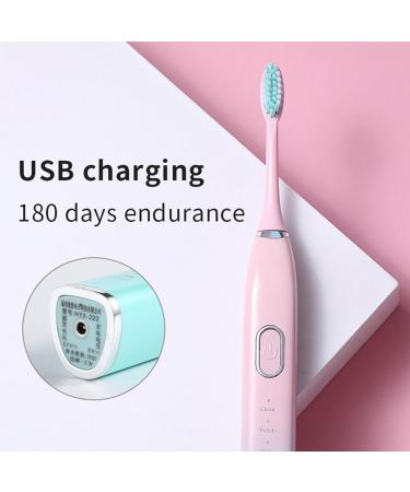 Magnetic Levitation Electric Toothbrush - 6 Brush Heads 90 Days Battery Life Adults - White Color - Buy Online on GoSupps.com