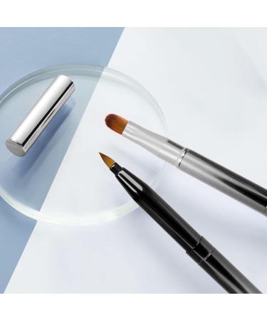 Arqumi Double-Ended Lip Makeup Brush | Lightweight Retractable Lip & Eyeshadow Applicator for Daily & Travel Use | Protective Lid | Ideal for Women & Girls - Buy Online on GoSupps.com
