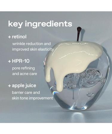 glow apple retinol eye cream | wrinkle improvement | rich ointment type with 0.1% pure retinol & 4th gen hpr | deep firming | antioxidant rich formula for revitalised radiance | 0.5fl oz 0.5 Fl Oz (Pack of 1) - Buy Online on GoSupps.com