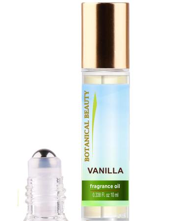 Botanical Beauty VANILLA FRAGRANCE OIL ROLL-ON 0.338 FL OZ (10 ML) Rollerball Perfume Alcohol-Free Long Lasting