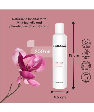  Femmas FemMas Pure Perfect Color Shampoo 200ml for Colored Highlighted & Tinted Hair - Colour Protection - Long Lasting Shampoo Vegan & Cruelty Free - Buy Online on GoSupps.com