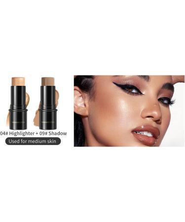 Waterproof Highlighter Contour Stick for Face & Body - Long-Lasting Makeup Wand (4#Highlighter) - Buy Online on GoSupps.com