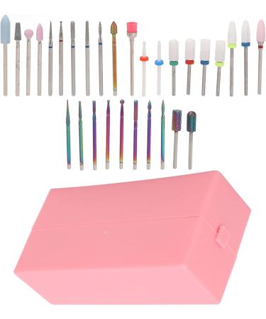HURRISE Nail Bits Displayer Organizer Nail Drill Bits Holder 30 Holes Drill Bit Holder For Nails Display Organizer Dustproof Cover Mini Nail Bits Holder with Storage Box - Buy Online on GoSupps.com