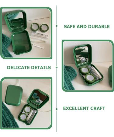 Oatipho Contact Lens Container Set - Travel-Friendly Glitter Case & Mirror Perfect for Lenses Storage | Buy Internationally - Buy Online on GoSupps.com