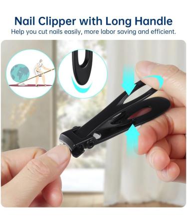 Ultra Wide Jaw Nail Clipper with File in Tin Box - 0.6" Opening Sharp Heavy Duty Stainless Steel Cutter for Thick Toenails & Fingernails Men & Women - Buy Online on GoSupps.com