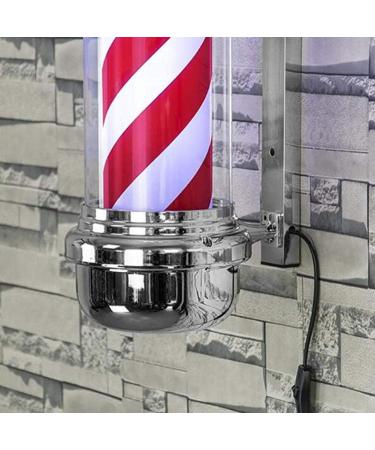 Hair Salon Shop Sign Lamp Barber Pole LED Light Porch Style Hair Salon Barber Shop Open Sign Light Classic Rotating Red White Blue LED Strips Outdoor Waterproof Surprise Gift - Buy Online on GoSupps.com