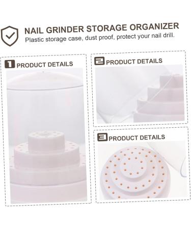 FRCOLOR 8 Pcs Grinding Head Storage Box Nail Drill Holder Nail Drill Bit Organizer Nail Tool Organizer Nail Grinding Organizer Case Grinding Head Display Base Nail Bit Manicure - Buy Online on GoSupps.com