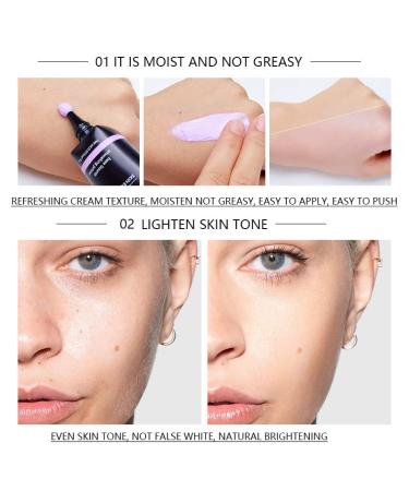 MIESCHER Whitening Tone Up Cream - Hydrating BB Cream Makeup & Primer for Smooth, Natural Skin | Concealer & Pore Cover | Lightweight Moisturizer for Color Correction - Buy Online on GoSupps.com