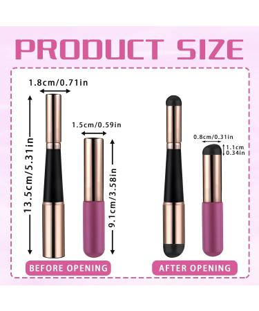 Double-Headed Silicone Lip Brush Applicator - 2 Pcs Reusable Beauty Tool for Lip Balm Lip Gloss & Concealer - Portable Lipstick Applicator Kits - International Shipping Available - Buy Online on GoSupps.com