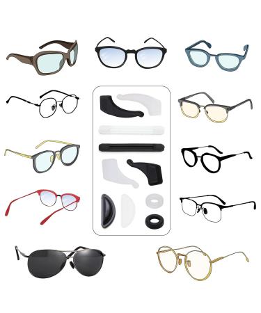 SWYSGS Glasses Holder Sets - 20 Pairs Anti-Slip Adhesive Nose Pads & Silicone Ear Grips for All Glasses International Shipping Available - Buy Online on GoSupps.com