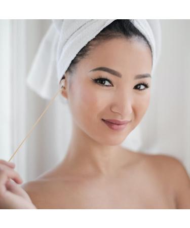 20pcs Bamboo Ear Cleaning Sticks | Goose Feathered Wood Ear Picks | Chinese Ear Scraper & Wax Remover - Ear Care Cleaning Tool - Buy Online on GoSupps.com