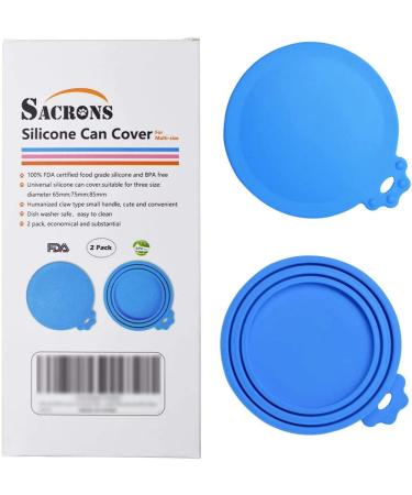 SACRONS Can Covers Universal Silicone Can Lids for Pet Food Cans Fits Most Standard Size Dog and Cat Can Tops BPA Free Deep Blue/Deep Blue - Buy Online on GoSupps.com