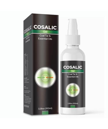 Salve Cosalic Gel Enriched with Goodness of Essential Oils & Coal Tar for Dry Flaky Scaly Itchy & Irritated Skin Relieves Skin from Extreme Dryness and Psoriasis -100ml 3.38 Oz