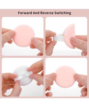 Molain 8-Part Round Make-Up Sponge Set with Strap - Smooth Powder Blending for Primer Cream & Concealer - Full Coverage Face & Body Applicator in White - Buy Online on GoSupps.com