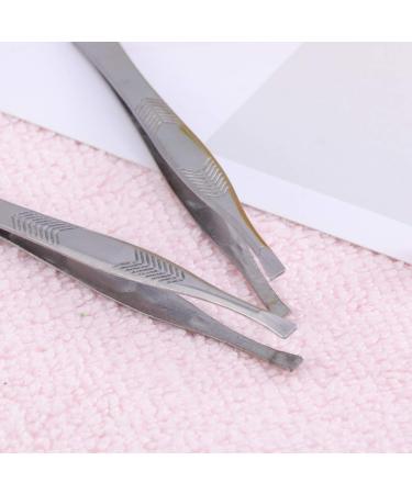 Frcolor Stainless Steel Eyebrow Tweezers - Professional Armchair Slide Design for Precision Grooming - A011 - Buy Online on GoSupps.com