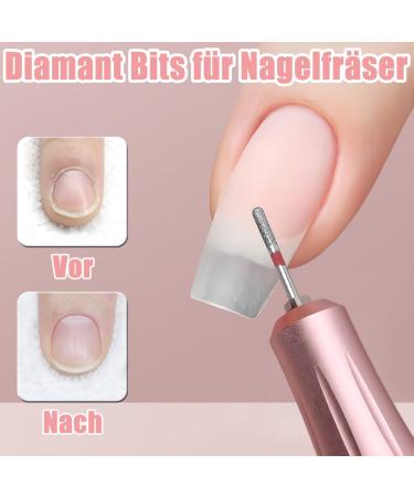 Treki 30 Pieces Fine Ball Nail Cutter Attachment Set and Tip Nail Drill Bits Made of Carbide Professional Diamond Bits for Gel Nails Acrylic Nails Cuticles - Buy Online on GoSupps.com