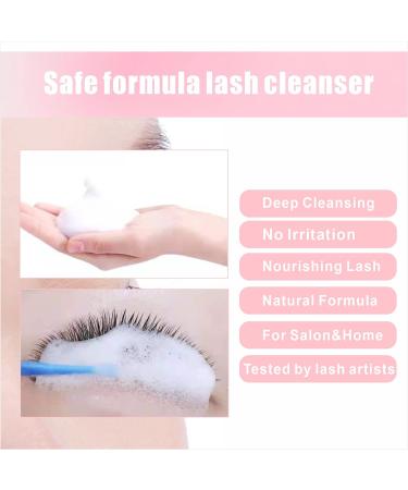 Eyelash Extension Cleanser - Gentle Foam Lash Shampoo for Salon & Home Use | 30ml Easy to Carry with Brushes Included - Buy Online on GoSupps.com