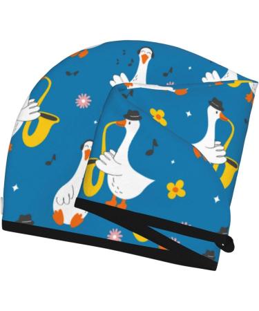 Buy Cartoon Goose Hair Towel Wrap | Fast Drying Hair Turban & Turban for Quick Hair Drying - Perfect for All Hair Types - Buy Online on GoSupps.com
