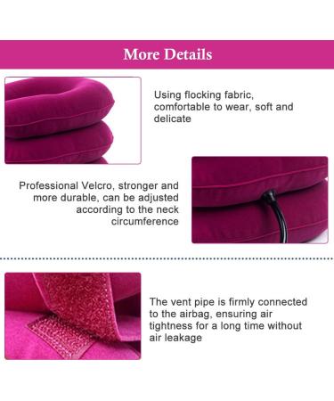 Cervical Neck Traction Device - Rose Red Neck Support for Pain Relief & Spinal Pressure Relief - Buy Online on GoSupps.com
