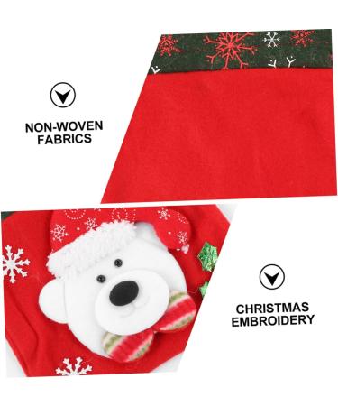 LALAFINA 3pcs Christmas Candy Bag Candy Bags Holiday Treats Bags Christmas Sacks Pouches Brushed Cloth Doll - Buy Online on GoSupps.com