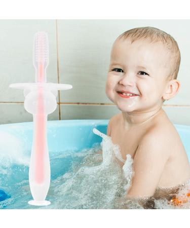 Buy Tahnbrush - Soft Silicone Toddler & Baby Toothbrush Set (8 Piece) | Tooth Training for Newborns - Pink - Buy Online on GoSupps.com