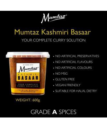 Mumtaz KASHMIRI BASAAR 600g - Convenient Reusable Tub for Authentic Indian Spice Storage - Buy Online on GoSupps.com