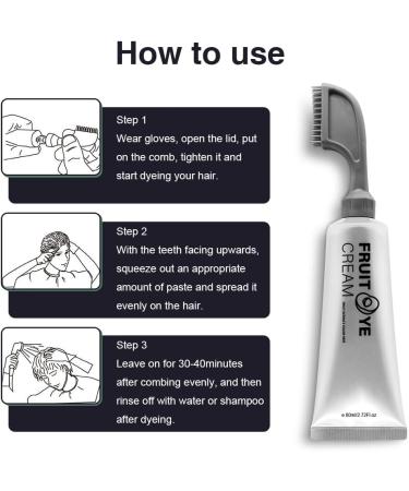 HASAIKA Plant Extract Hair Color Essence Natural Plant Fruits Hair Color Cream for Gray Hair Nourishing Hair Care Brown - Buy Online on GoSupps.com