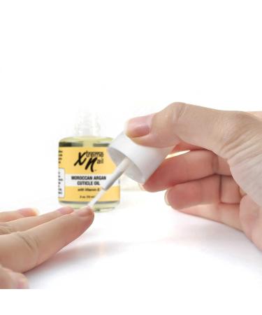 Xtreme Nail Moroccan Argan Cuticle Oil - Revitalizing Treatment with Vitamin E for Nourished and Stronger Nails, 0.5 Oz - Buy Online on GoSupps.com