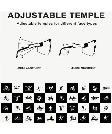 Tuecota Polarized Sports Sunglasses | UV400 Protection Cycling Glasses for Men and Women | Sports Goggles C10 - Buy Online on GoSupps.com