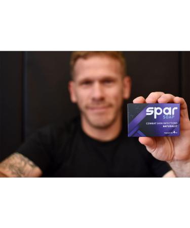 Antifungal Antibacterial Spar Soap Platinum Bar 3-Pack | Tea Tree Lavender Cassia Clove | For Body Odor, Jock Itch, Ringworm, Athlete's Foot | Ideal for Contact Sport Athletes - Buy Online on GoSupps.com