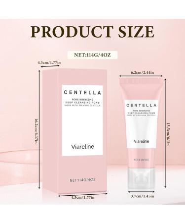 Ourdort Centella Asiatica Facial Cleanser for Face 114 g Cleansing Milk Pore Cleanser for Deep Cleansing and Hydration Washing Cream Soothing Facial Cleansing for All Skin Types Pink - Buy Online on GoSupps.com