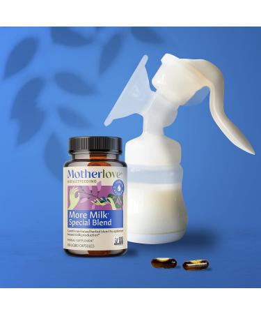 Motherlove More Milk Special Blend 60 Liquid Caps - Herbal Lactation Supplement for Breast Milk Supply - Non-GMO, Organic, Vegan, Kosher - 60 Count - Buy Online on GoSupps.com